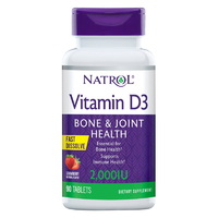 Витамины и минералы Natrol Vitamin D3 2000 IU Fast Dissolve, 90 таблеток