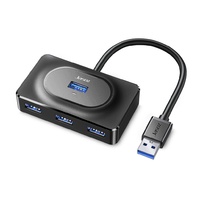 Хабы и кардридеры USB-хаб Jasoz HUB 4USB3.0 длина кабеля 0.3 м, Black