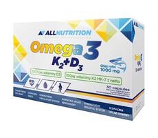 Жирные кислоты AllNutrition Omega 3+D3+K2, 30 капсул