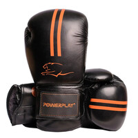 Перчатки для бокса и единоборств Перчатки боксерские PowerPlay PP 3016, Black/Orange