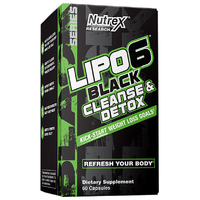 Жироспалювач Nutrex Research Lipo-6 Black Cleanse &amp; Detox, 60 капсул
