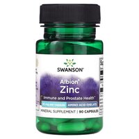 Витамины и минералы Swanson Albion Zinc 30 mg, 90 капсул