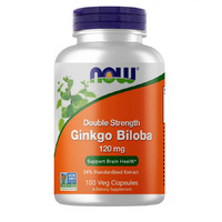 Натуральная добавка NOW Ginkgo Biloba 120 mg, 100 вегакапсул