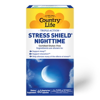 Натуральная добавка Country Life Stress Shield Nighttime, 60 капсул