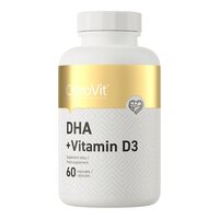 Жирные кислоты OstroVit DHA + Vitamin D3, 60 капсул