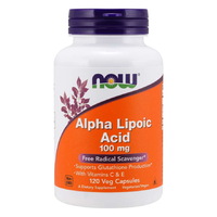 Натуральная добавка NOW Alpha Lipoic Acid 100 mg, 120 вегакапсул