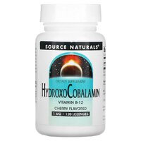 Витамины и минералы Source Naturals Hydroxocobalamin, 120 пастилок