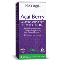 Натуральная добавка Natrol AcaiBerry 1000mg, 75 вегакапсул