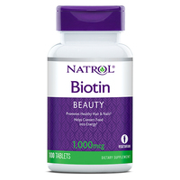 Витамины и минералы Natrol Biotin 1000 mcg, 100 таблеток