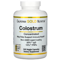 Натуральна добавка California Gold Nutrition Colostrum, 240 вегакапсул