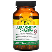 Жирные кислоты Country Life Ultra Omegas DHA / EPA, 120 капсул
