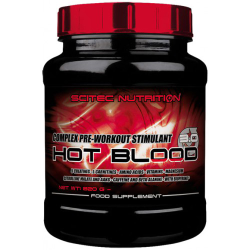 Передтренувальний комплекс Scitec Hot Blood 3.0, 820 грам