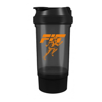 Шейкер Fit MY Drink+контейнер, 500 мл, Black/Orange