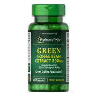 Натуральная добавка Puritan's Pride Green Coffee Bean Extract 800 mg, 60 капсул