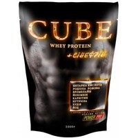 Протеин Power Pro CUBE Whey Protein+синефрин, 1 кг - лесная ягода