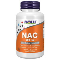 Аминокислота NOW NAC 600 mg, 100 вегакапсул