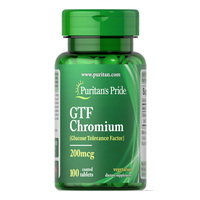 Витамины и минералы Puritan's Pride GTF Chromium 200 mcg, 100 таблеток