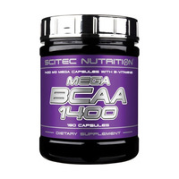 Аминокислота BCAA Scitec Mega BCAA 1400, 180 капсул