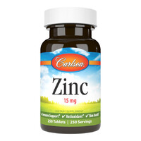 Витамины и минералы Carlson Labs Zinc 15 mg, 250 таблеток
