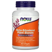 Натуральная добавка NOW Beta-Sitosterol Plant Sterols, 90 капсул