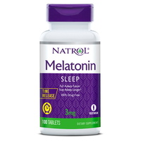 Натуральная добавка Natrol Melatonin 3 mg Time Release, 100 таблеток