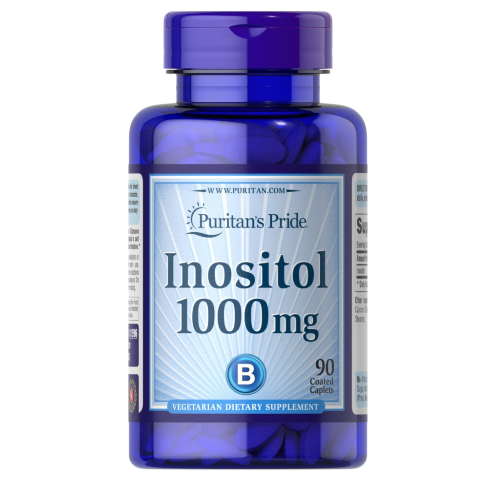 Витамины и минералы Puritan's Pride Inositol 1000 mg, 90 каплет