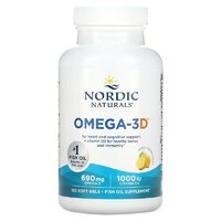 Жирні кислоти Nordic Naturals Omega-3D, 120 капсул