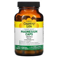 Витамины и минералы Country Life Target-Mins Magnesium Caps with Silica 300 mg, 120 вегакапсул