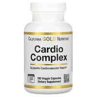 Натуральная добавка California Gold Nutrition Cardio Complex, 180 вегакапсул