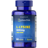 Аминокислота Puritan's Pride L-Lysine 500 mg, 100 капсул