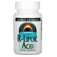 Натуральная добавка Source Naturals R-Lipoic Acid 100 mg, 60 таблеток