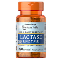 Натуральная добавка Puritan's Pride Lactase Enzyme, 120 капсул