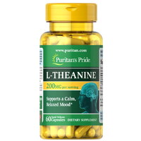 Аминокислота Puritan's Pride L-Theanine 200 mg, 60 капсул