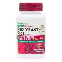 Натуральная добавка Natures Plus Herbal Actives Red Yeast Rice 600 mg, 60 мини таблеток