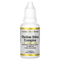 Витамины и минералы California Gold Nutrition Choline Silica Complex, 30 мл