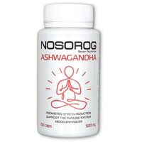 Натуральная добавка Nosorog Ashwagandha, 60 капсул
