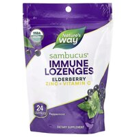 Натуральная добавка Nature's Way Sambucus Immune Lozenges, 24 леденца