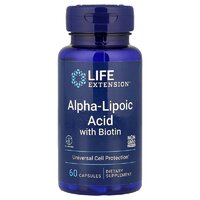 Натуральная добавка Life Extension Alpha-Lipoic Acid with Biotin, 60 капсул