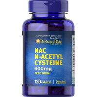Амінокислота Puritan's Pride N-Acetyl Cysteine 600 mg, 120 капсул