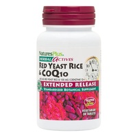 Натуральная добавка Natures Plus Herbal Actives Red Yeast Rice &amp; CoQ10, 30 таблеток