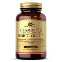 Витамины и минералы Solgar Vitamin D3 10 mcg, 100 капсул