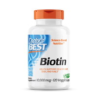 Витамины и минералы Doctor's Best Biotin 10 000 mcg, 120 вегакапсул