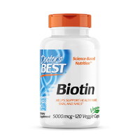 Витамины и минералы Doctor's Best Biotin 5000 mcg, 120 вегакапсул