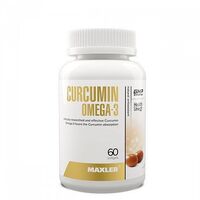 Жирні кислоти Maxler Curcumin Omega-3, 60 капсул