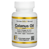 Жирные кислоты California Gold Nutrition Calanus Oil 500 mg, 30 капсул