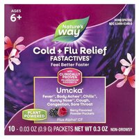 Натуральна добавка Nature's Way Umcka Cold &amp; Flu, 10*9 грам