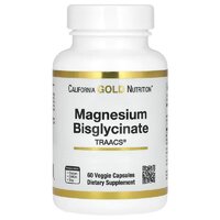 Витамины и минералы California Gold Nutrition Magnesium Bisglycinate 200 mg, 60 вегакапсул
