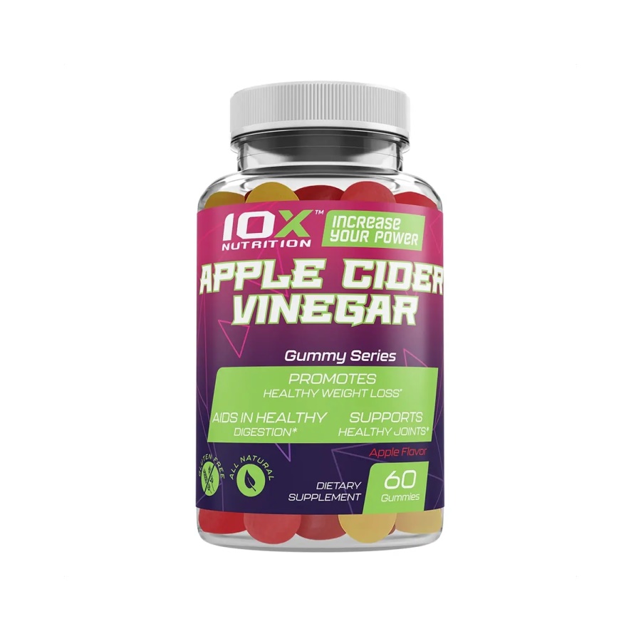 Натуральна добавка 10XNutrition Apple Cider Vinegar, 60 желейок