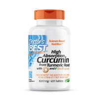 Натуральная добавка Doctor's Best Curcumin C3 Complex 1000 mg, 120 таблеток