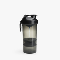 Шейкер Smart Shake Original2GO 600 мл, Gunsmoke Black